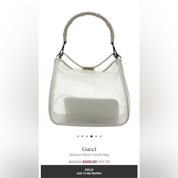 GUCCI MESH BAG - Picture 3 of 5